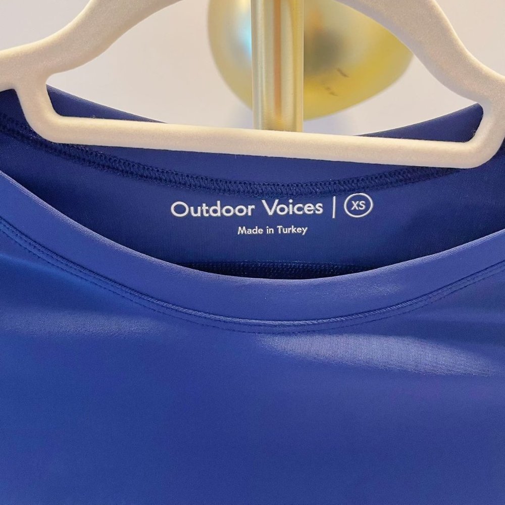 Outdoor Voices Quick-Dry Long Sleeve Blouse Women's Navy Blue XS